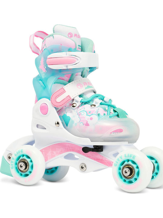 Raven Princess Quad Αυξομειούμενα Rollers Τιρκουάζ Παιδικά