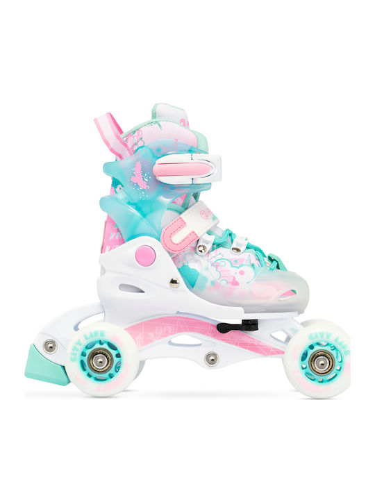Raven Princess Quad Αυξομειούμενα Rollers Τιρκουάζ Παιδικά