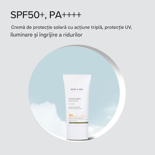 Mary & May CICA Soothing Cremă Solară de Față SPF50+ 50ml