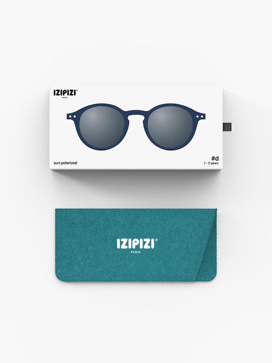 Izipizi #d Στρογγυλά Παιδικά Γυαλιά Ηλίου με Polarized Φακό Μπλε για 7-11 Ετών