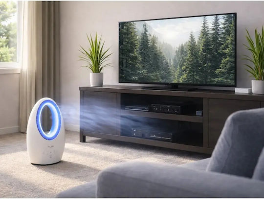Verk Group Tobi Вентилатор Без Перки 60W с Дистанционно Бял