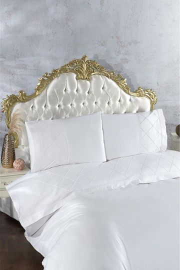 SteweHome Σετ Διπλή 200x220cm Κρεμ SteweHome Σετ Διπλή 200x220cm Κρεμ