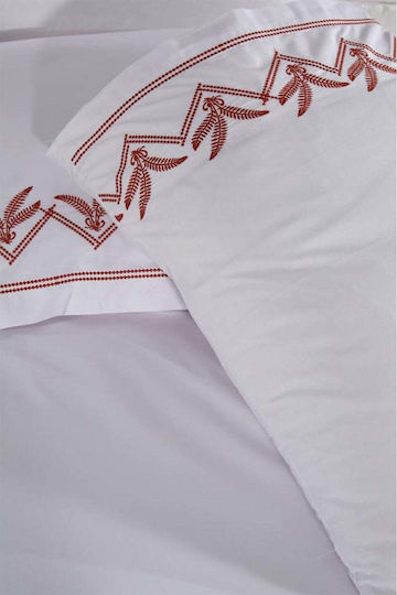 SteweHome Cotton Duvet Cover Set 200x220cm Double With 2 Pillowcases Beige