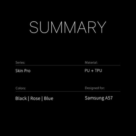 Dux Ducis Skin Book Synthetic Leather / Silicone Blue (Galaxy A57)