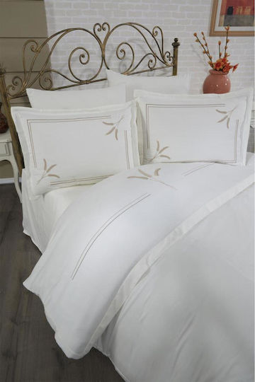 SteweHome Σετ Διπλή 200x220cm Κρεμ