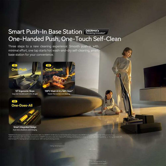 Deerma VX100 Ultra S Rechargeable Stick Vacuum 21.6V Black