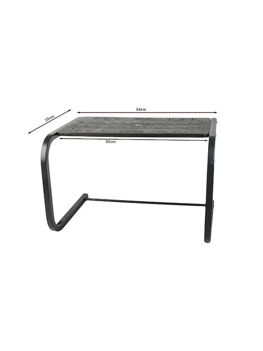 Verk Group Βάση για Φούρνο Μικροκυμάτων Μεταλλική 54x36x35εκ. Μαύρη