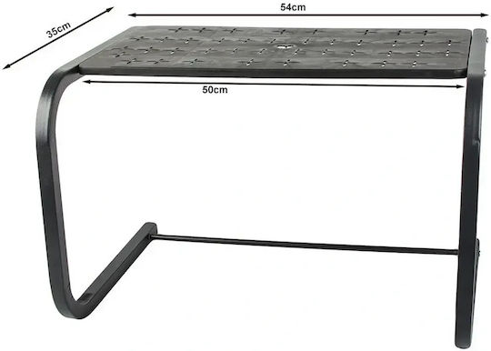 Verk Group Metal Microwave Oven Rack 54x36x35cm Black