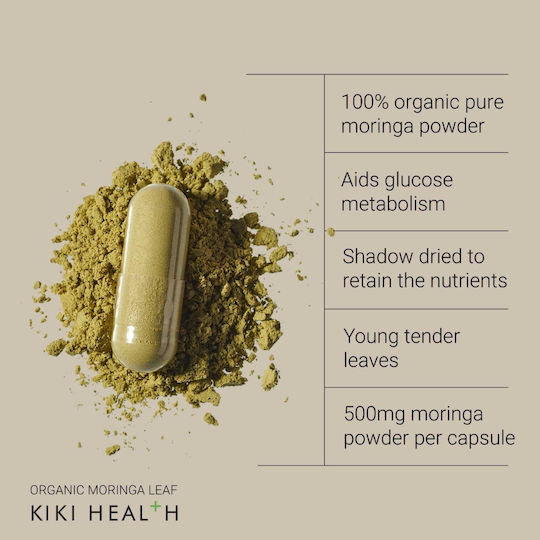 Kiki Health Moringa Leaf Organic 500 Mg [120 Κάψουλες]
