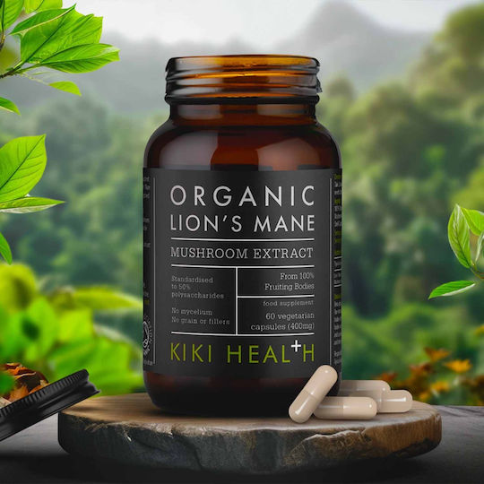Kiki Health Organic Lion's Mane 400mg 60 φυτικές κάψουλες