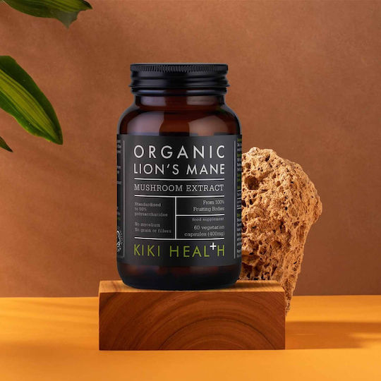 Kiki Health Organic Lion's Mane 400mg 60 φυτικές κάψουλες