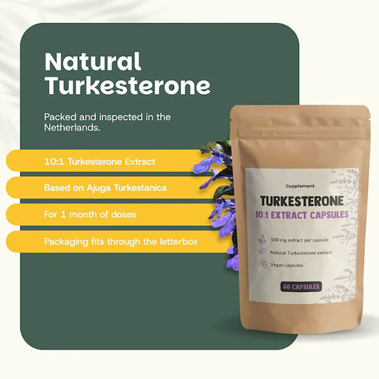 Cupplement Turkesterone Extract 500mg 60 κάψουλες