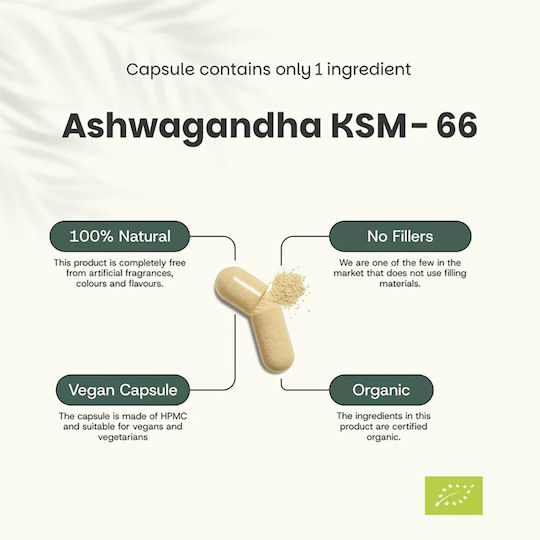 Cupplement BIO Ashwagandha KSM-66 500mg 60 Capsules Cherry