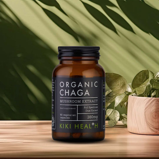 Kiki Health Organic Chaga 380mg 60 φυτικές κάψουλες
