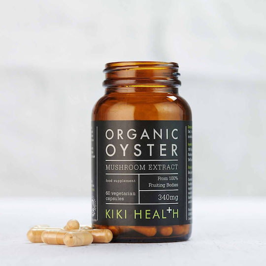 Kiki Health Organic Oyster Mushroom Extract 340mg 60 veg. caps