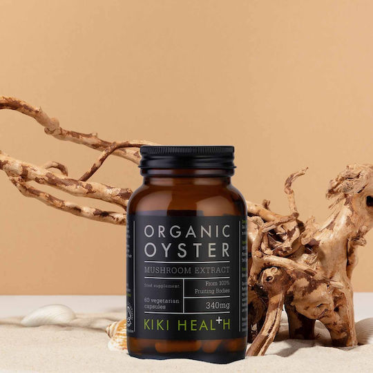 Kiki Health Organic Oyster Mushroom Extract 340mg 60 veg. caps