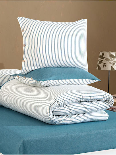 SteweHome Set Huse Pentru Pilote Simplu 160x220cm În Dungi SteweHome Set Huse Pentru Pilote Simplu 160x220cm În Dungi