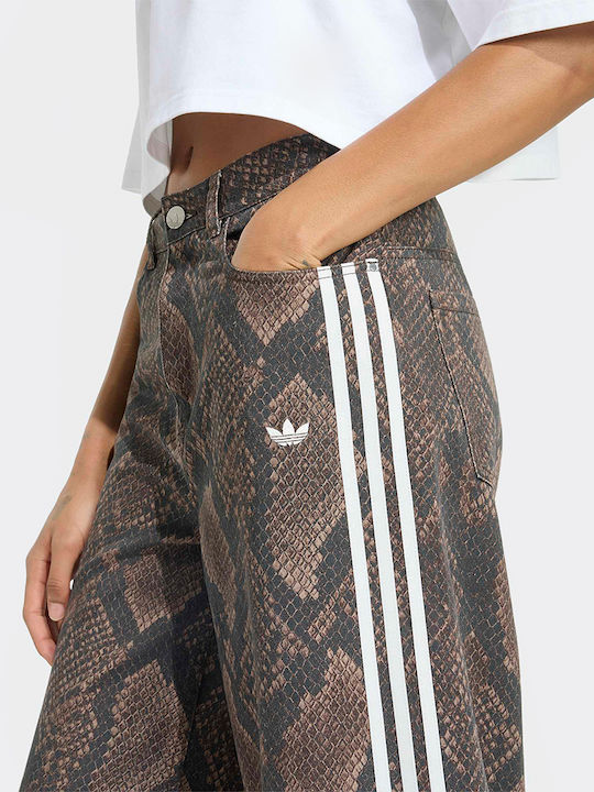 Women's Jean Pants in Loose Fit Brown