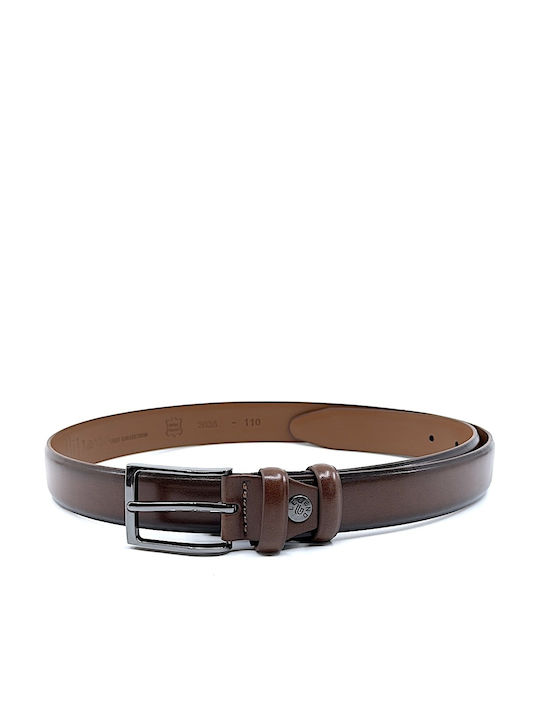 Herren Gürtel Leder Tabac