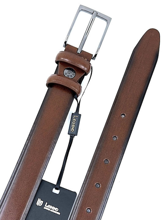 Herren Gürtel Leder Tabac
