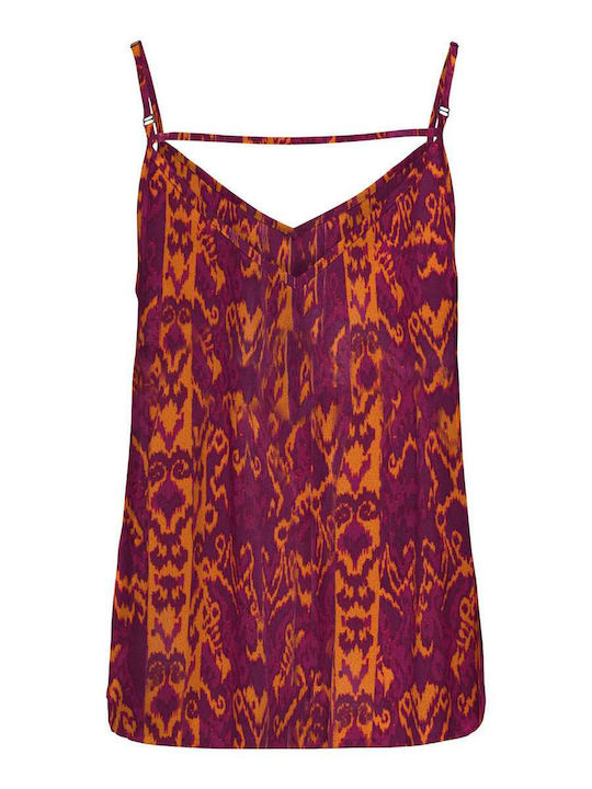 Women's Singlet Lingerie Top Sangria Ethnic Multi
