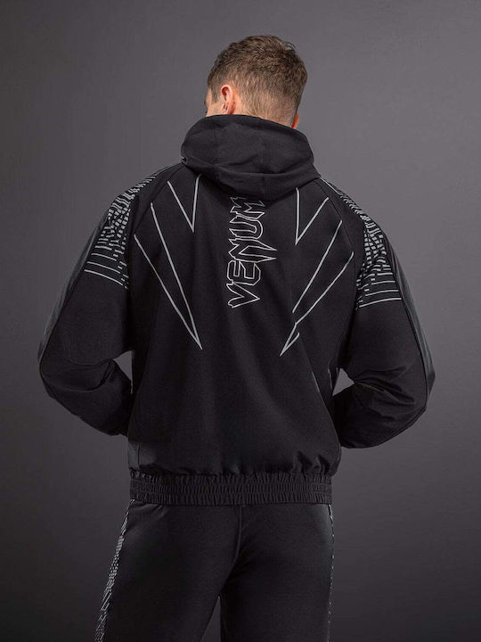Ζακέτα με Κουκούλα Black/grey/silver