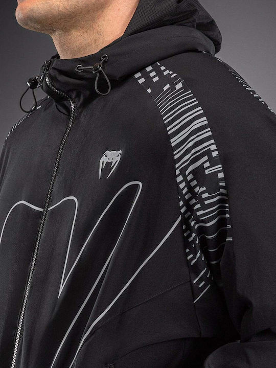Ζακέτα με Κουκούλα Black/grey/silver