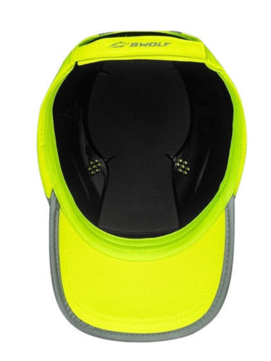 Καπέλο Τζόκευ Ασφαλείας Bwolf Trivor Yellow Hv