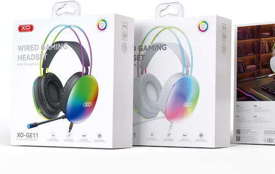 XO GE11 Over Ear Gaming Headset με σύνδεση 3.5mm / USB