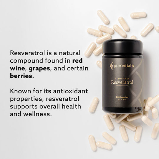 Purovitalis Liposomal Resveratrol 240mg Ειδικό Συμπλήρωμα Διατροφής 60 φυτικές κάψουλες