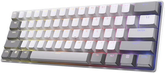 Corsair Clipper Pro Mini 60 Hall-Effekt Gaming-Tastatur 60% mit Corsair MGX Schaltern und RGB-Beleuchtung (Englisch US) Weiß