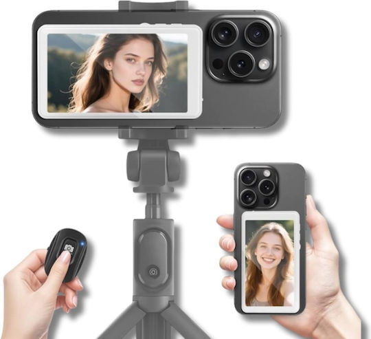 Roza Rs-t2 Магнитен Selfie Екран – Безжичен Бял Магнитен Екран Selfie Iphone & Android Magsafe 3.97" & Дистанционно