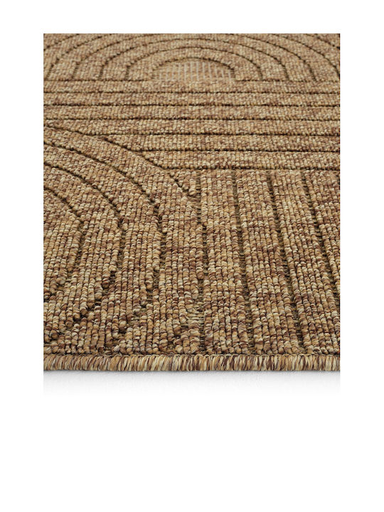 SteweHome Rechteckige Küchenmatte mit Rutschfestem Untergrund Braune 100x300cm