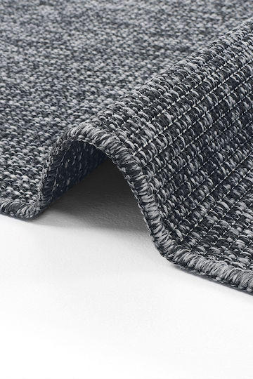 SteweHome Küchenmatte Läufer mit Rutschfestem Untergrund Schwarz 80x150cm
