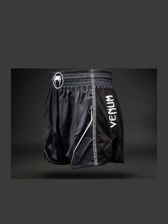 Сорточки Muay Thai Venum Stealth Muay Thai Shorts Черно Бяло