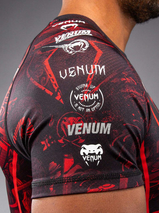 Venum Ανδρική Κοντομάνικη Μπλούζα VENUM-06100-100 για Jiu-Jitsu Μαύρη