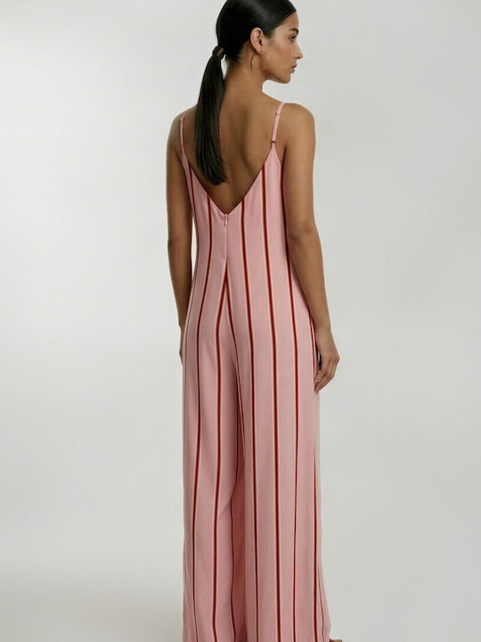 Women’s One-piece Jumpsuit Pink 57-25-007A-1