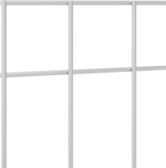 vidaXL Metallic Garden Hedge in Silver Colour 30x25cm 12 Pieces