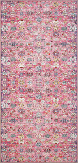 SteweHome Rectangular Kitchen Mat Pink 95x250cm