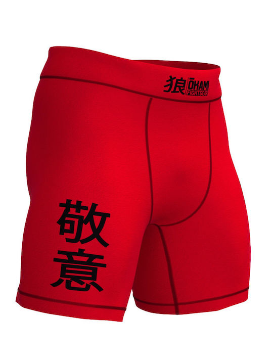 Okami Short Men's Martial Arts Leggings Red