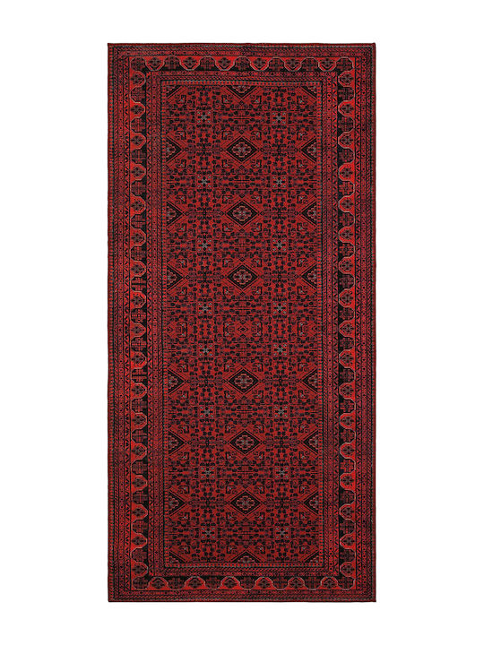 SteweHome Ορθογώνιο Χαλάκι Κουζίνας Μαύρο 95x200εκ.