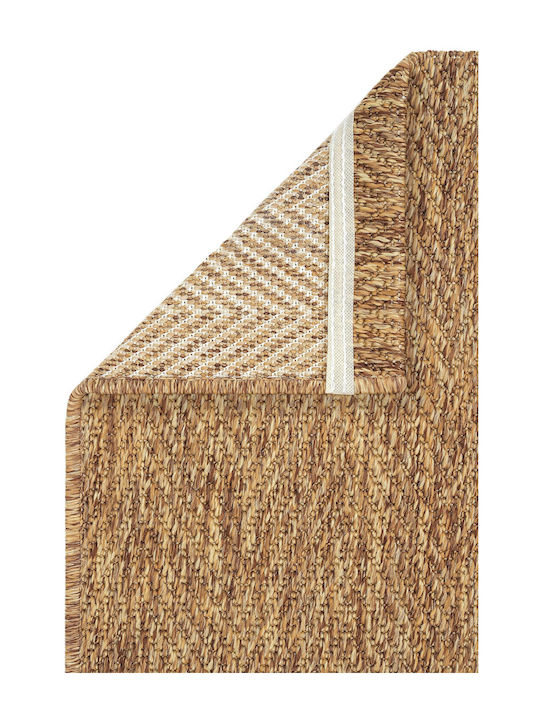 SteweHome Rechteckige Küchenmatte mit Rutschfestem Untergrund Braune 100x200cm