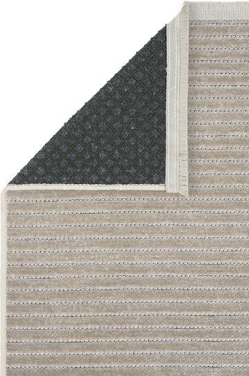 SteweHome Kitchen Runner Mat with Non-Slip Backing Beige 80x150cm