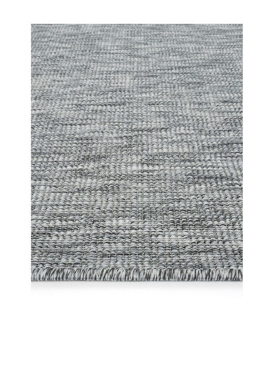 SteweHome Rectangular Kitchen Mat with Non-Slip Backing Gray 100x150cm