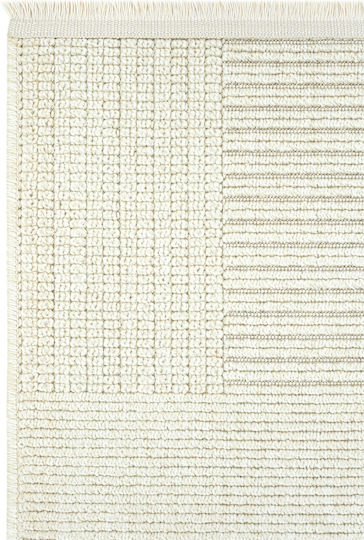 SteweHome Rectangular Kitchen Mat with Non-Slip Backing Beige 100x200cm