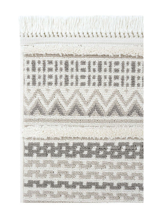SteweHome Kitchen Mat Runner Gray White 80x250cm