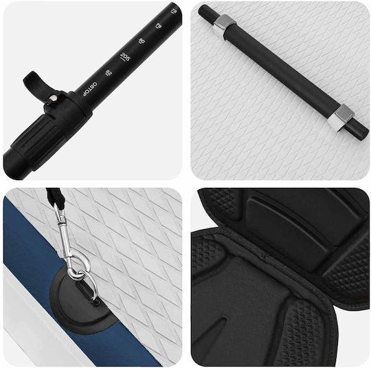 vidaXL Apex Φουσκωτή Σανίδα SUP με Μήκος 3.35m Μπλε