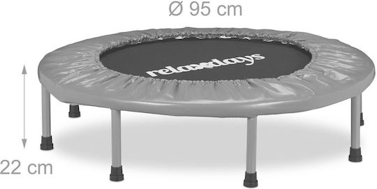 Relaxdays Trampolin für Gymnastik mit 95 cm Durchmesser
