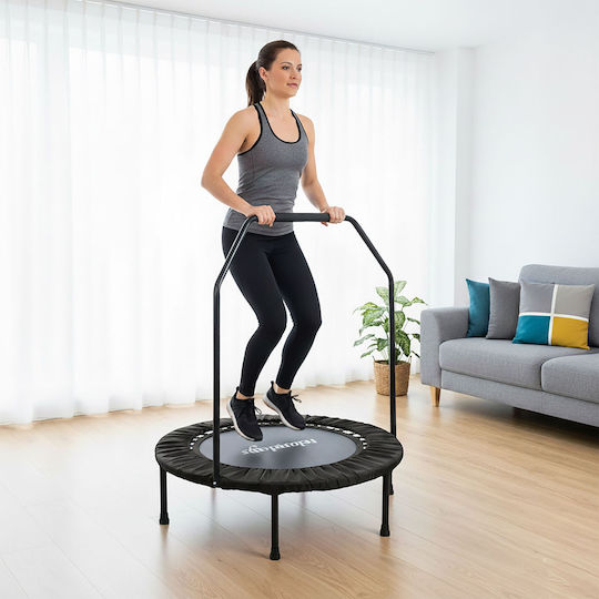 Relaxdays Trambulină De Gimnastică Diametru 113 Cm Negru