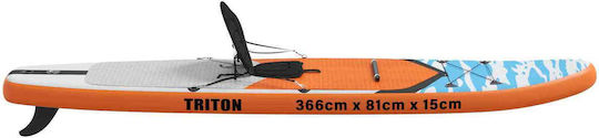 vidaXL Triton Φουσκωτή Σανίδα SUP με Μήκος 3.66m Μπλε
